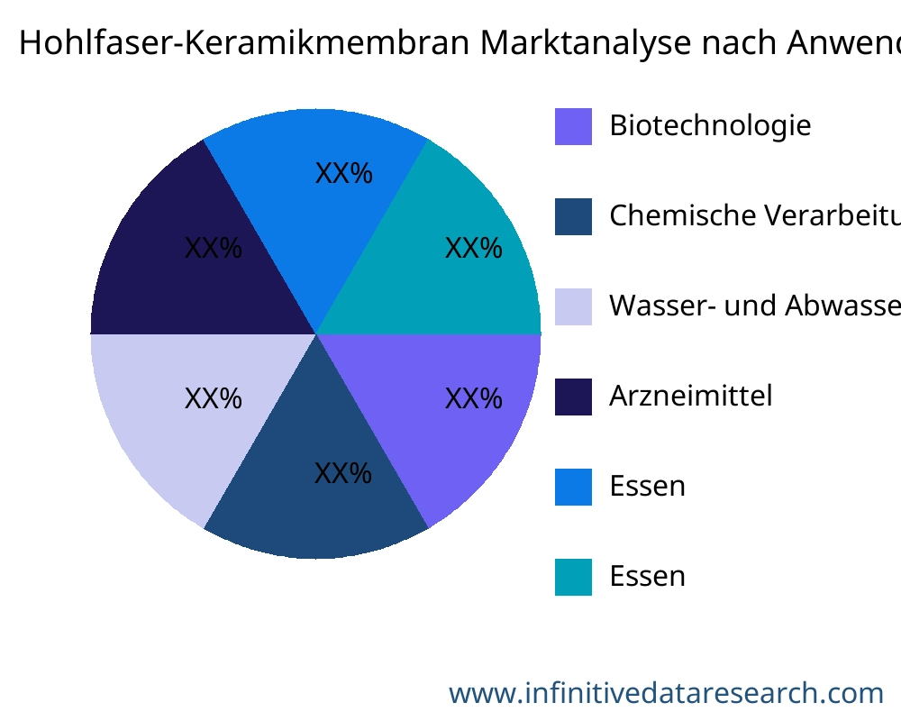 Hohlfaser-Keramikmembran Markt nach Anwendung - Infinitive Data Research