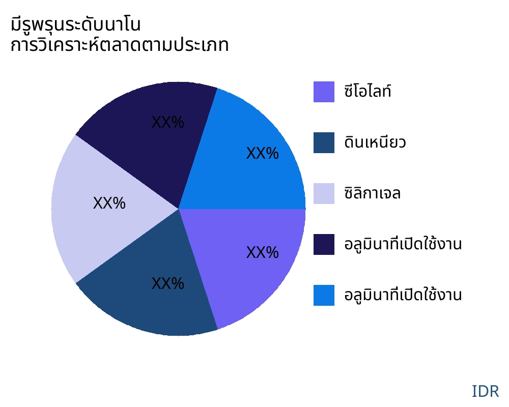 มีรูพรุนระดับนาโน ตลาดตามประเภทสินค้า - Infinitive Data Research